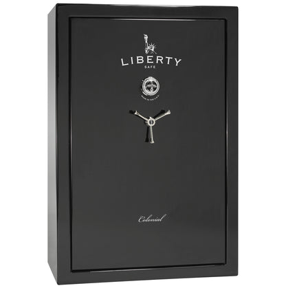Colonial Series | Level 4 Security | 75 Minute Fire Protection | 35 | DIMENSIONS: 60.5"(H) X 42”(W) X 22"(D*) | Black Gloss | Mechanical Lock - closed