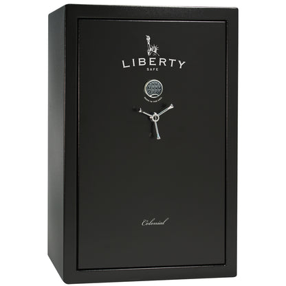 Colonial Series | Level 4 Security | 75 Minute Fire Protection | 35 | DIMENSIONS: 60.5"(H) X 42”(W) X 22"(D*) | Black Textured | Electronic Lock - closed