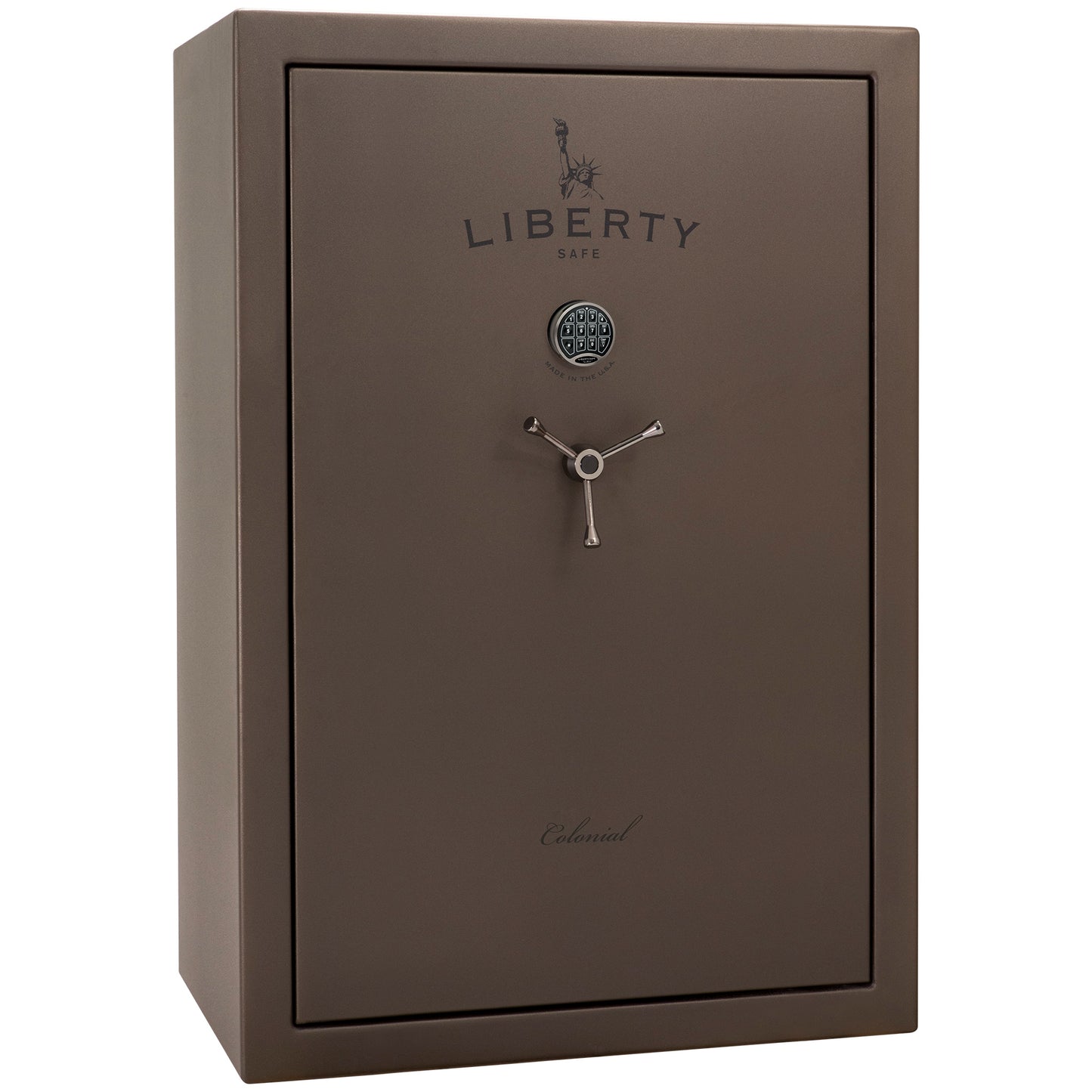 Colonial Series | Level 4 Security | 75 Minute Fire Protection | 35 | DIMENSIONS: 60.5"(H) X 42”(W) X 22"(D*) | Bronze Textured | Electronic Lock - closed