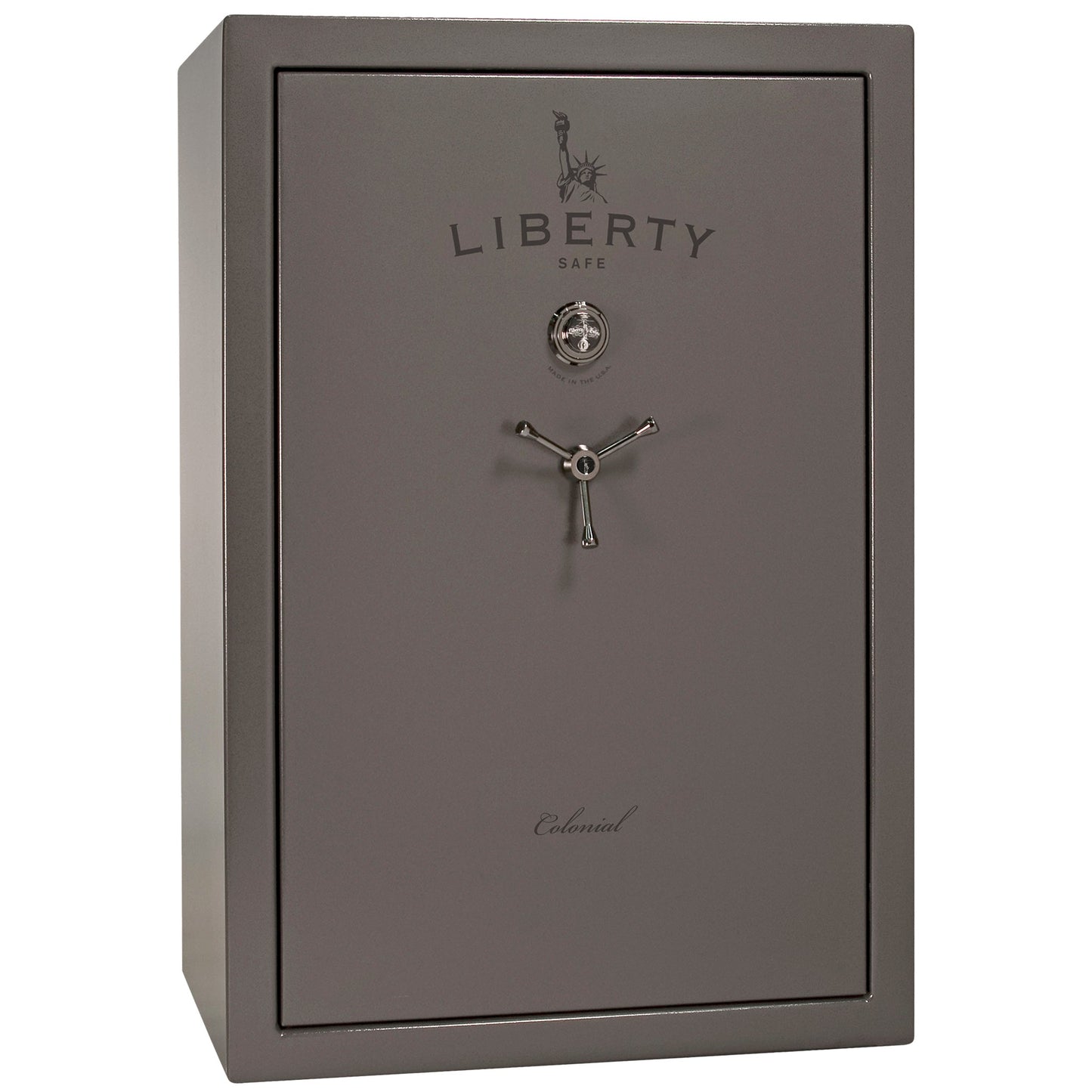 Colonial Series | Level 4 Security | 75 Minute Fire Protection | 35 | DIMENSIONS: 60.5"(H) X 42”(W) X 22"(D*) | Gray Gloss | Mechanical Lock - closed