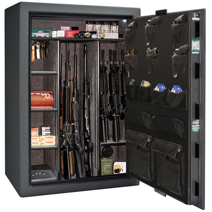 Colonial Series | Level 4 Security | 75 Minute Fire Protection | 35 | DIMENSIONS: 60.5"(H) X 42”(W) X 22"(D*) | Granite Textured | Electronic Lock - open