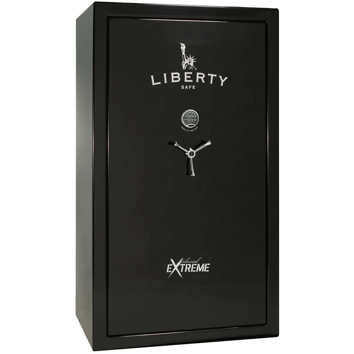 Colonial Series | Level 4 Security | 75 Minute Fire Protection | 50XT | DIMENSIONS: 72.5&quot;(H) X 42&quot;(W) X 27.5&quot;(D*) | Black Gloss | Electronic Lock