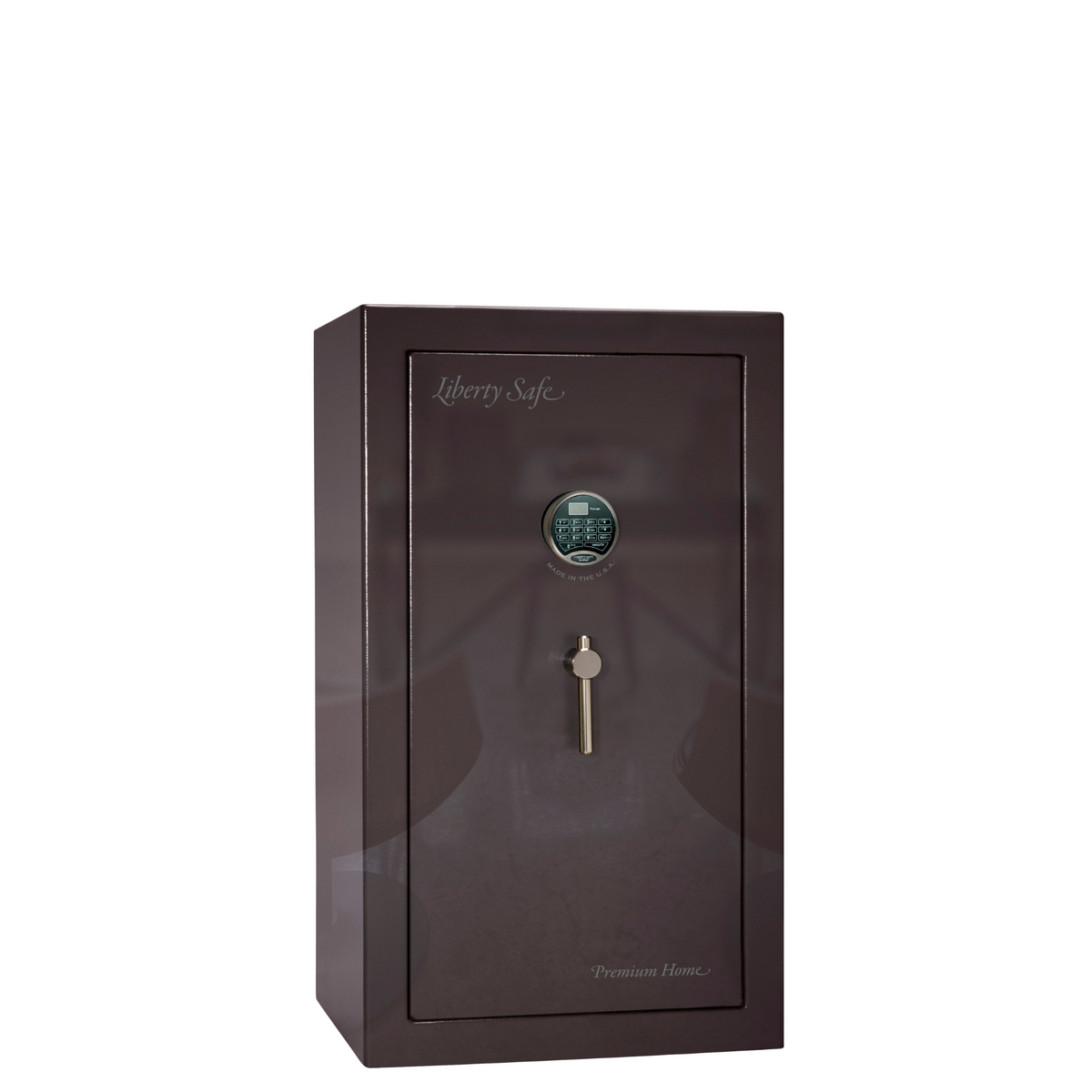 Premium Home Series | Level 7 Security | 2 Hour Fire Protection | 12 | Dimensions: 41.75&quot;(H) x 24.5&quot;(W) x 19&quot;(D) | Black Cherry Gloss - Closed Door